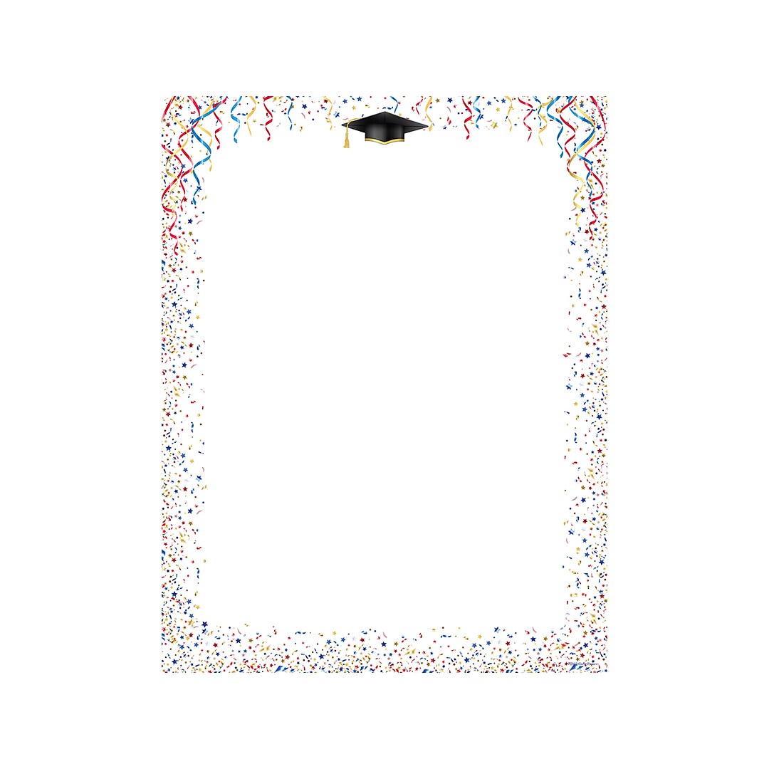 25 or 80pk Graduation Stationery Letterhead 