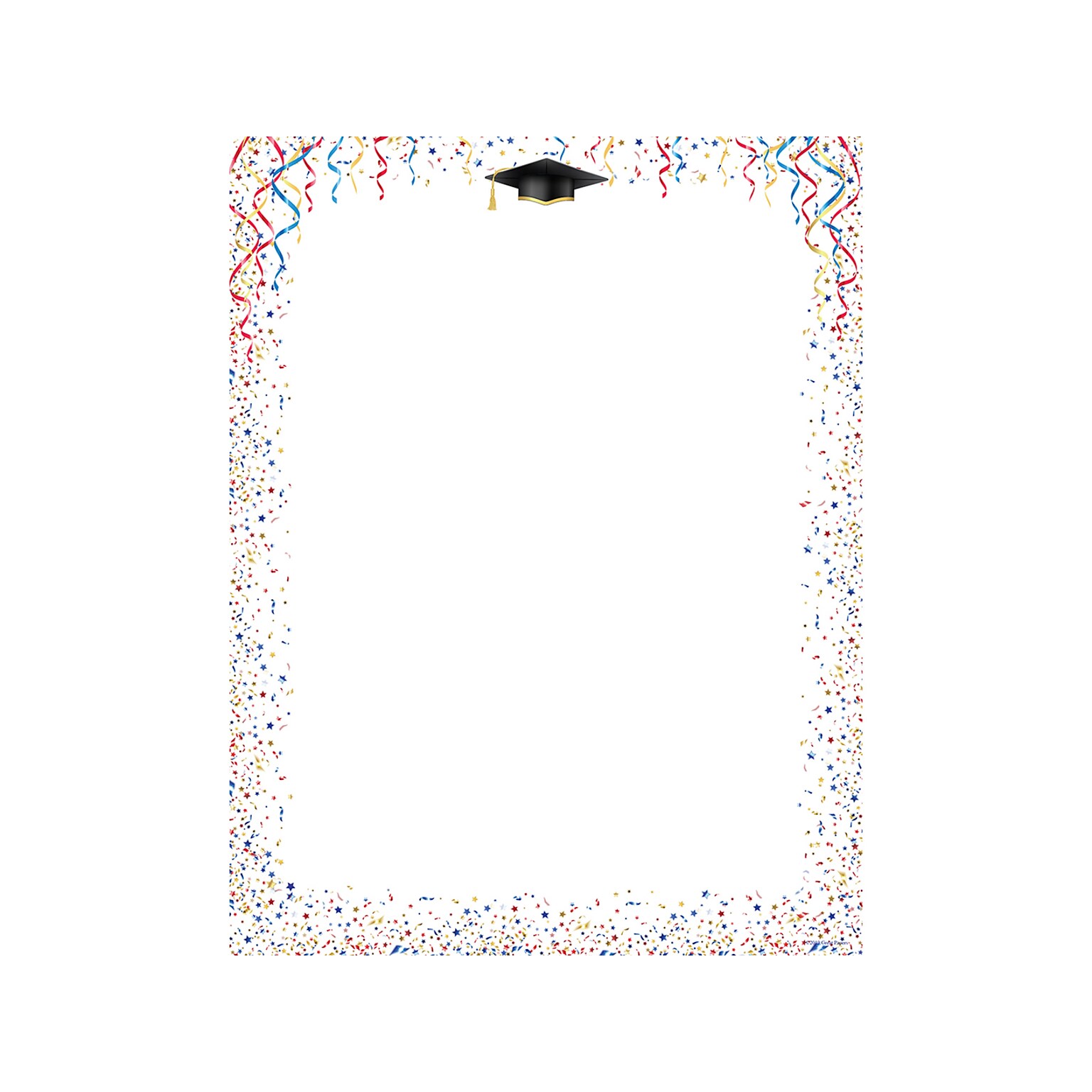 Great Papers! Celebrate Graduation Letterhead, Multicolor, 80/Pack (2019008)