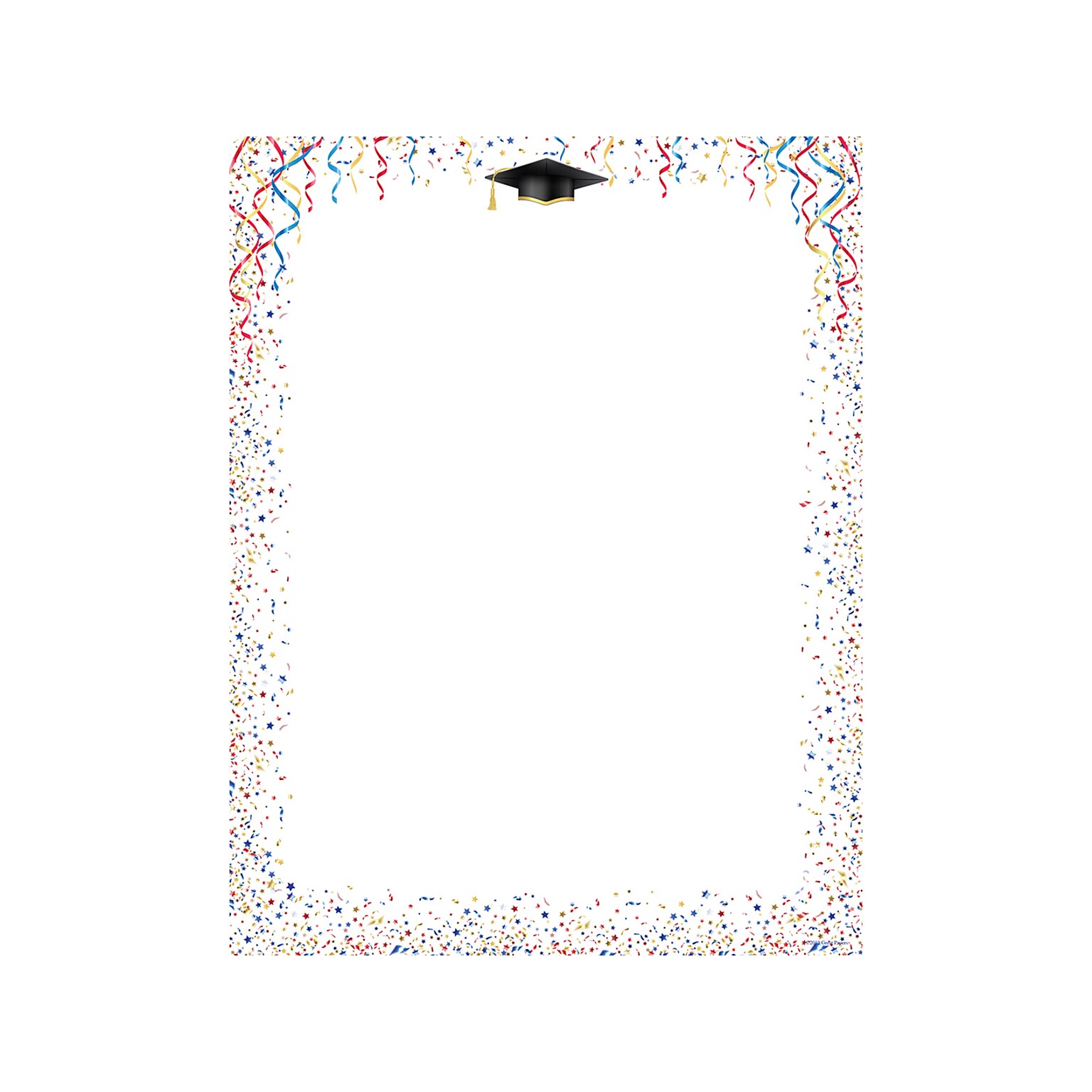 Great Papers! Celebrate Graduation Letterhead, Multicolor, 80/Pack (2019008)