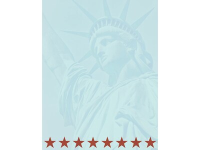 Great Papers! Lady Liberty Everyday Letterhead, Multicolor, 80/Pack (2019053)
