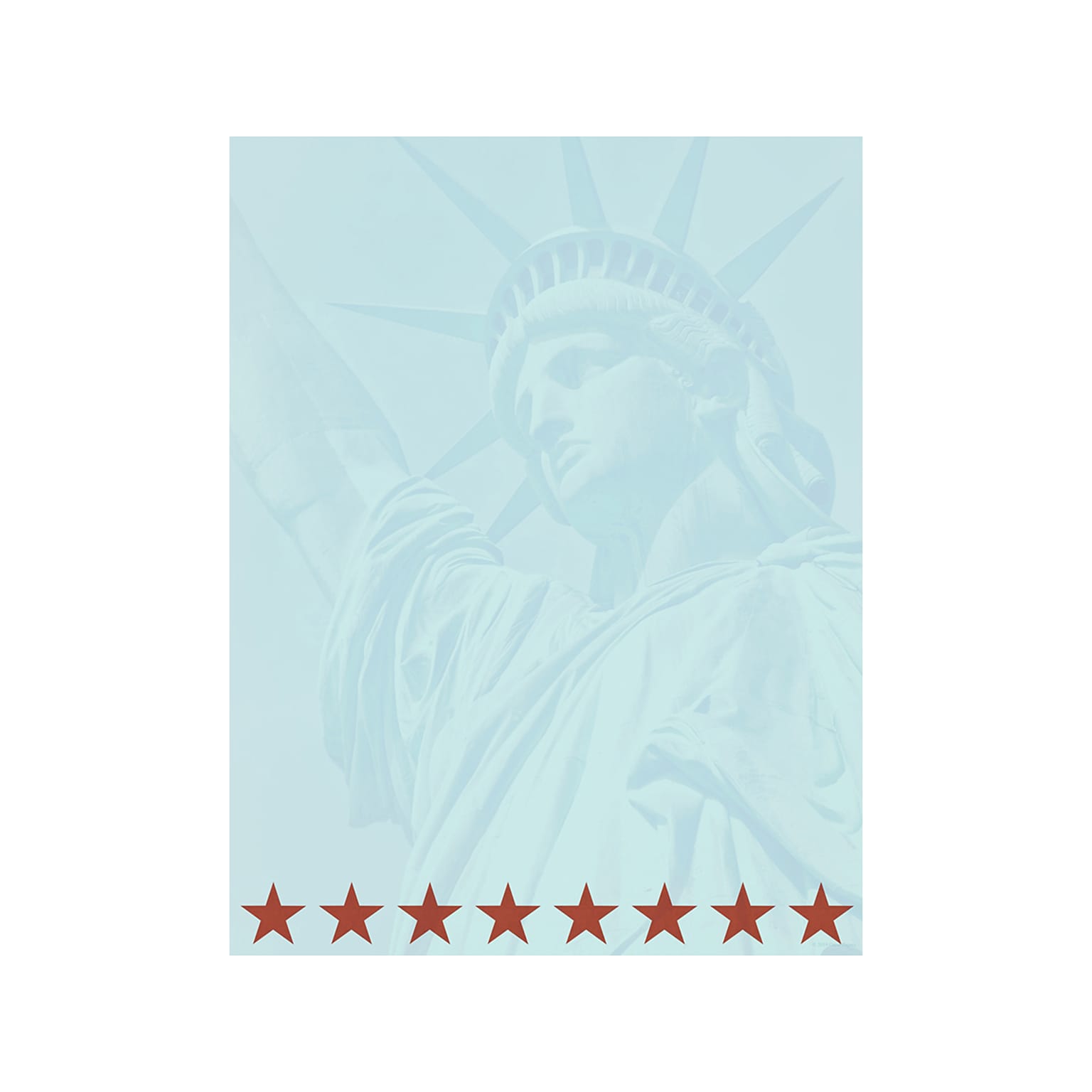 Great Papers! Lady Liberty Everyday Letterhead, Multicolor, 80/Pack (2019053)