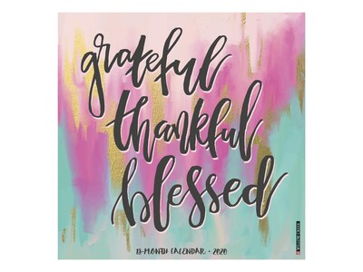 2020 Willow Creek 12 x 12 Wall Calendar, Grateful, Thankful, Blessed, Multicolor (06528)