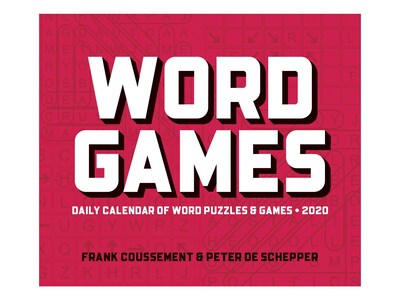 2020 Willow Creek 4.25 x 5.25 Desk Calendar, Word Games, Red (10039)