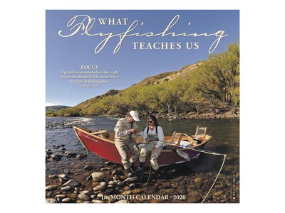 2020 Willow Creek 12 x 12 Wall Calendar, What Fly Fishing Teaches Us, Multicolor (08201)