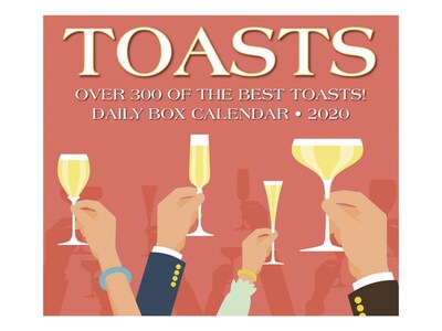 2020 Willow Creek 4.25 x 5.25 Desk Calendar, Toasts, Multicolor (08973)