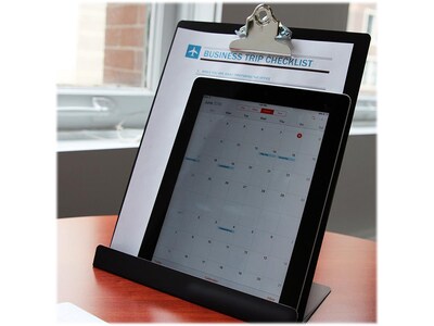 Saunders Recycled Aluminum Clipboard/Tablet Stand, Letter Size, Black (22521)