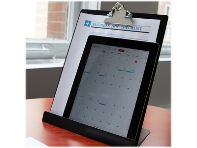 Saunders Aluminum Clipboard/Tablet Stand, Letter Size, Black (22521)