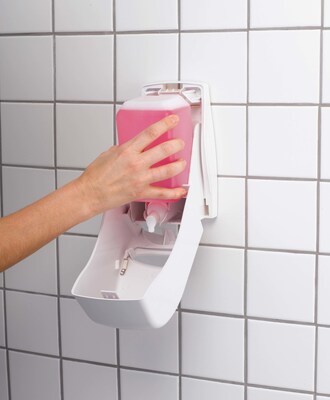 Scott Professional Manual Hand Soap Dispenser, 27 Oz., White (92144)