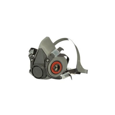 3M Half Facepiece Reusable Respirator 6200, Medium, Gray (6200)