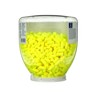 3M™ E-A-Rsoft™ Yellow Neons™ One Touch™ Refill Earplugs, Uncorded, Regular Size, 500/Box (391-1004)