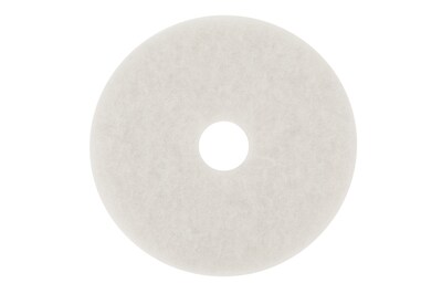 3M 4100 12 Low-Speed Super Polish Buffing Pad, White, 5/Carton (410012)