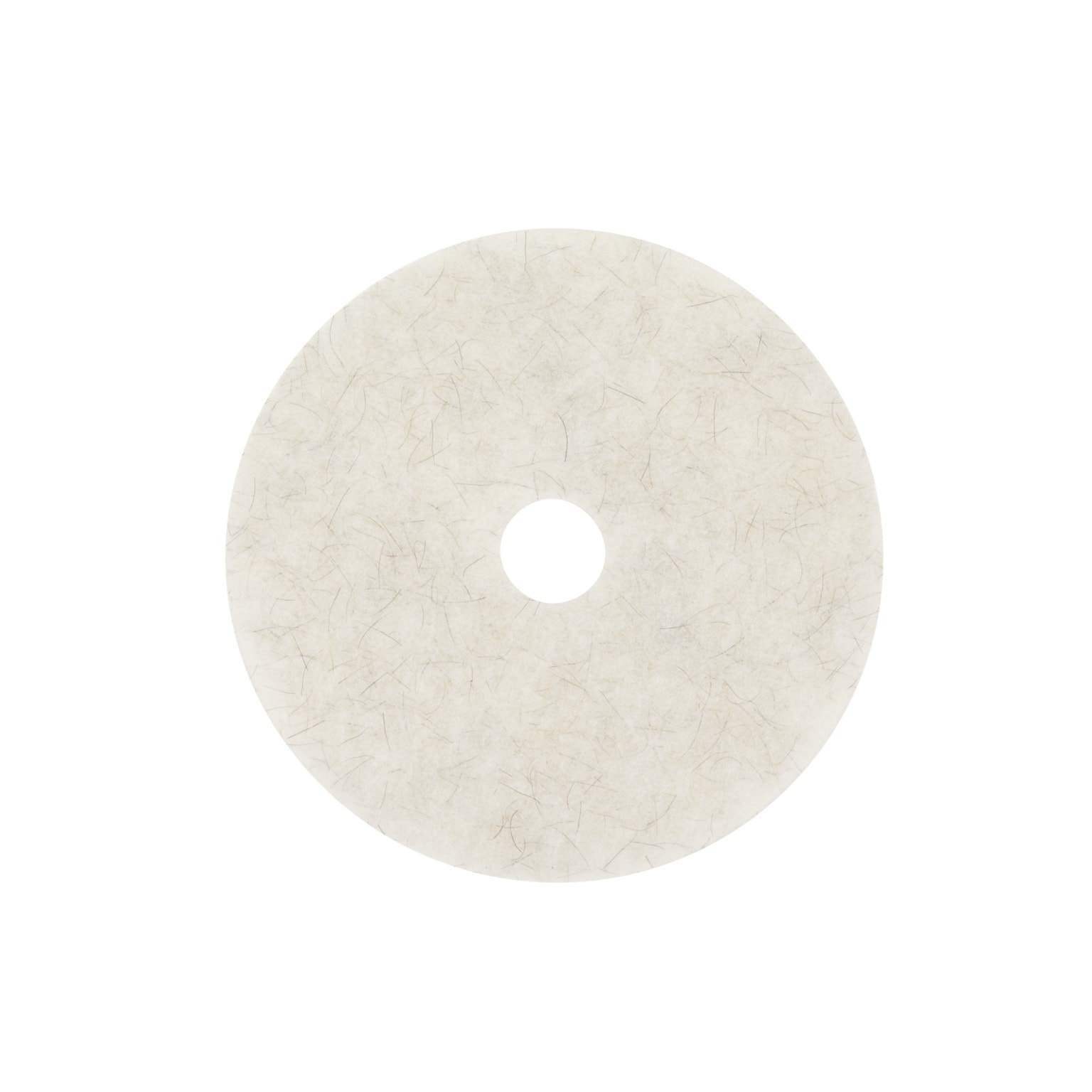 3M Burnishing Pad, Natural Blend White Pad 3300, 19, 5/Ct