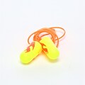 3M™ E-A-Rsoft™ Yellow Neon Blasts™ Earplugs, Corded, Poly Bag, Regular Size, 200 Pairs/Pack(311-1252