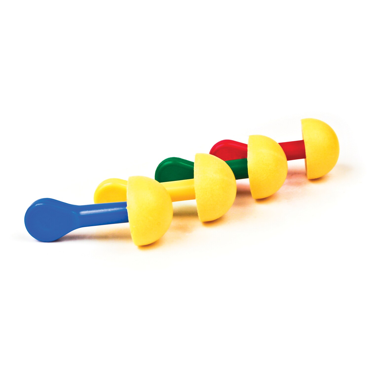 3M™ E-A-R™ EXPRESS™ Pod Plugs™ Earplugs, Uncorded, Assorted Color Grips, Pillow Pack, 100/Box (321-2200)