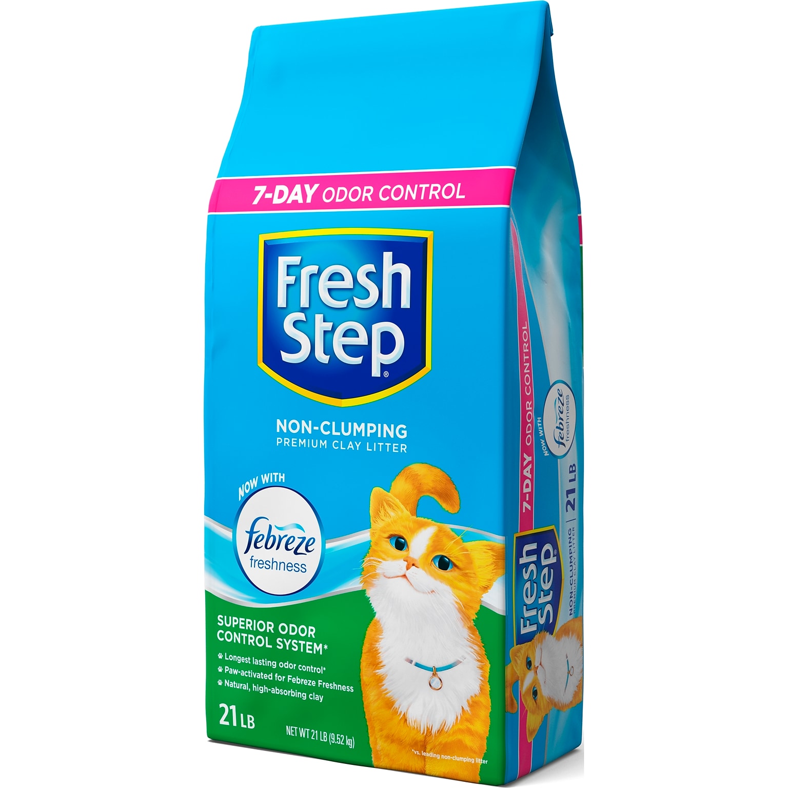 Fresh Step® Non-Clumping Premium Cat Litter with Febreze Freshness, Scented, 21 Pounds (1004460000000)