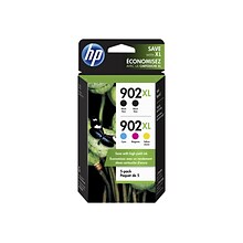 HP 902XL Black/Cyan/Magenta/Yellow High Yield Ink Cartridge, 5/Pack (6ZA01AN#140)