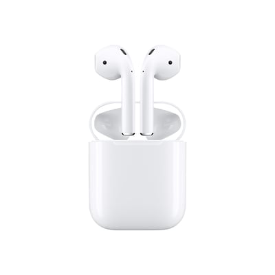Apple AirPods (2nd Generation) Bluetooth Earbuds w/ Charging Case, White (MV7N2AM/A)
