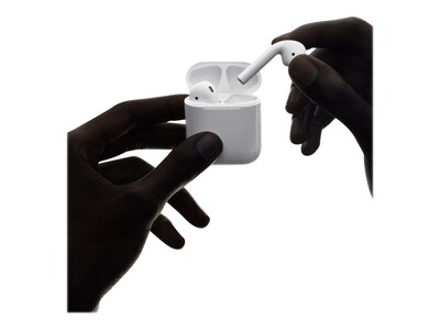  Apple AirPods (2nd Generation) Wireless Ear Buds, Bluetooth  Headphones with Lightning Charging Case Included, Over 24 Hours of Battery  Life, Effortless Setup for iPhone : Electronics