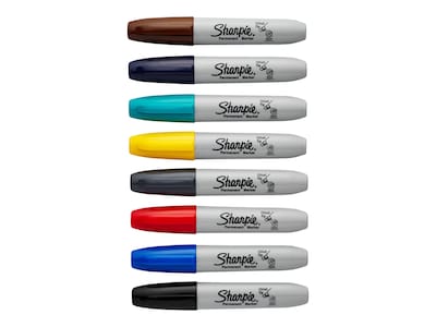 Sharpie Permanent Markers, Chisel Tip, Assorted Fashion Colors, 8/Pack (1927322)