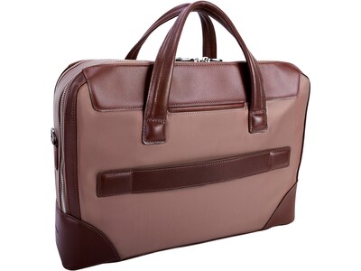 McKleinUSA N Series HARPSWELL Nylon Pocket Briefcase, Khaki (18564)