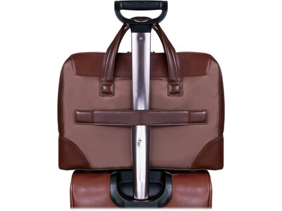 McKleinUSA N Series HARPSWELL Nylon Pocket Briefcase, Khaki (18564)