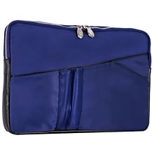 McKlein N Series AUBURN Nylon Laptop Sleeve for 15 Laptops, Navy (18327)