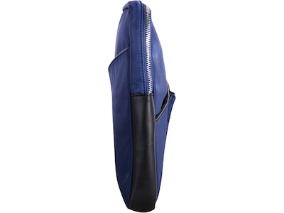 McKlein N Series AUBURN Nylon Laptop Sleeve for 15" Laptops, Navy (18327)