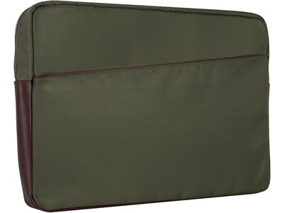 McKlein N Series AUBURN Nylon Laptop Sleeve for 15" Laptops, Green (18321)