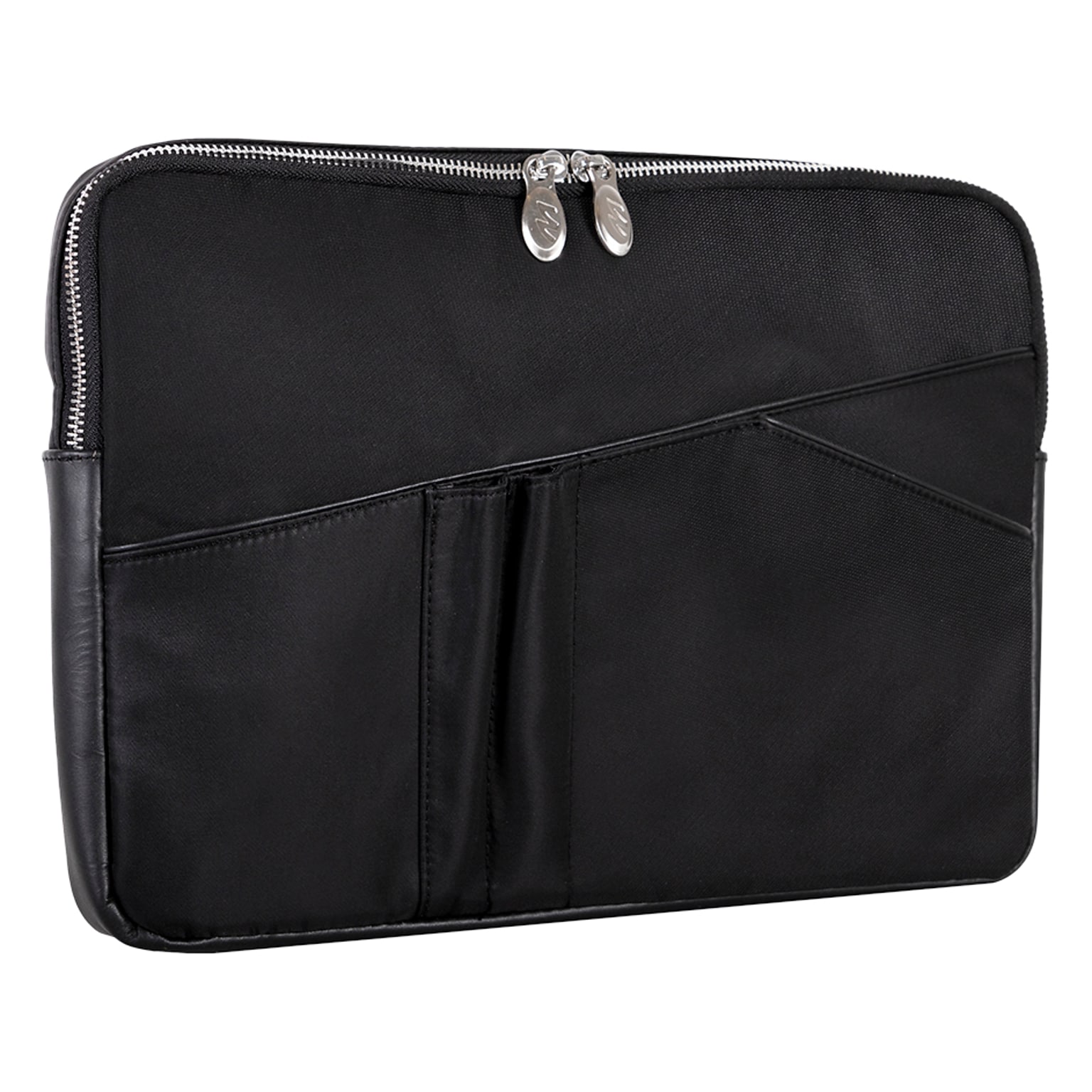 McKlein N Series CRESCENT Nylon Laptop Sleeve for 14 Laptops, Black (18335)