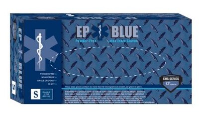 Innovative Ep Powder Free Blue Latex Gloves, Small, 50/Box (103252BX)