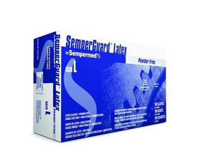 Sempermed Semperguard® Latex Powder Free Exam Glove; Large, 100/Box