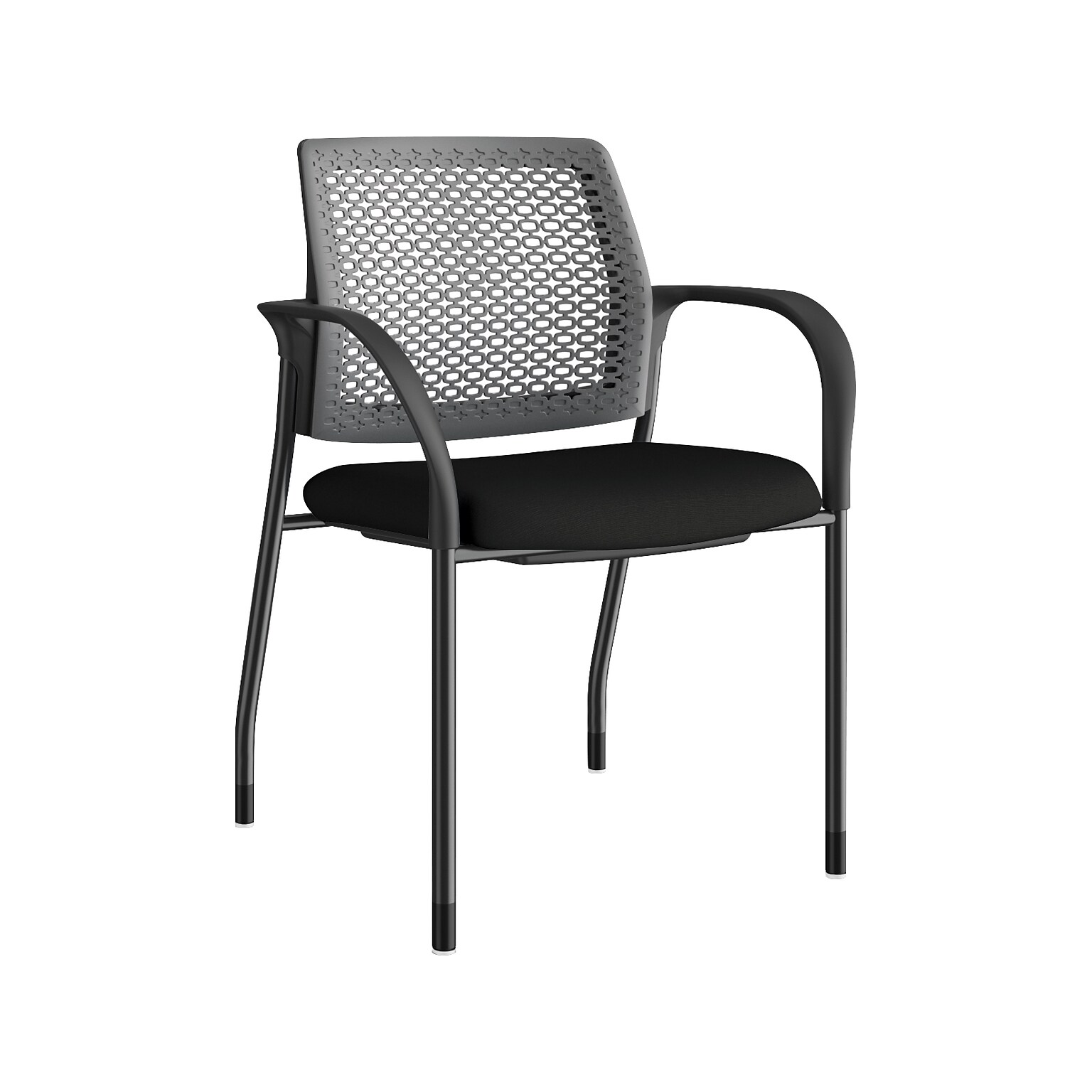 HON Ignition 2.0 Fabric Banquet/Reception Chair, Black/Charcoal (HONIS108RCU10)