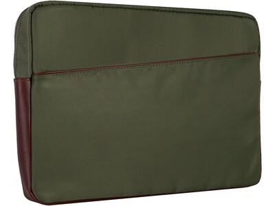 McKleinUSA N Series CRESCENT Nylon Laptop Sleeve for 14" Laptops, Green (18331)