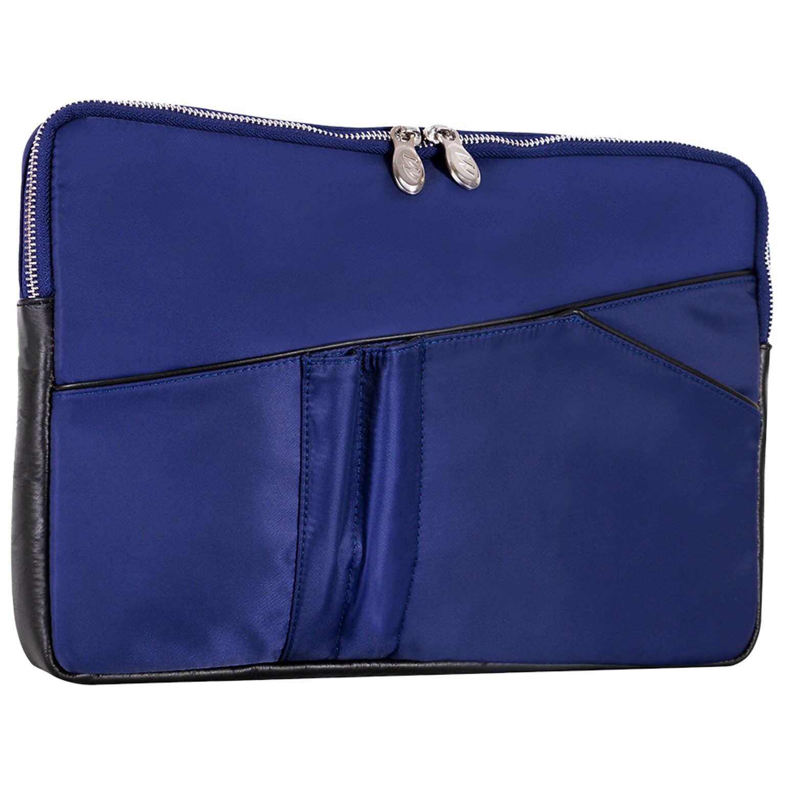 McKleinUSA N Series CRESCENT Nylon Laptop Sleeve for 14 Laptops, Navy (18337)