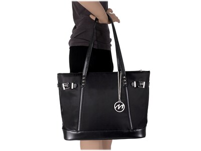 McKlein N Series ARIA Black Nylon Tote, Medium (17564)