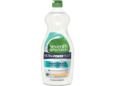 Seventh Generation Ultra Power Plus Liquid Dish Soap, Fresh Citrus Scent (SEV22928)