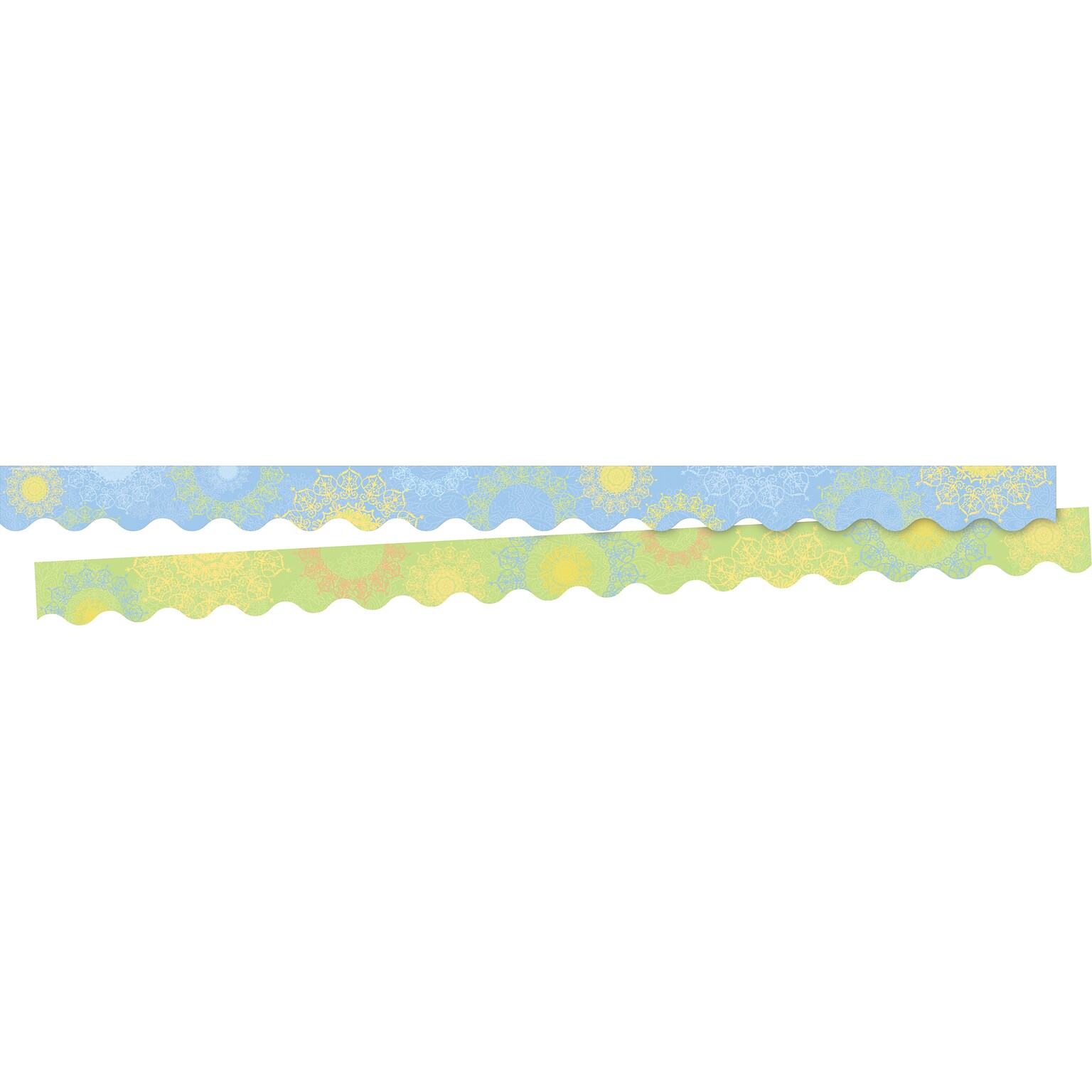 Barker Creek Double-Sided Scalloped Border, 36 x 2.25, Mindfulness Sunrise, 26/Pack (BC4007)