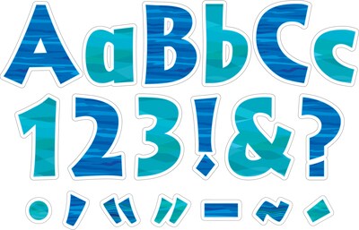 Barker Creek Sea & Sky  4" Letters and Numbers, Multicolored, 510/Pack (BC3975)