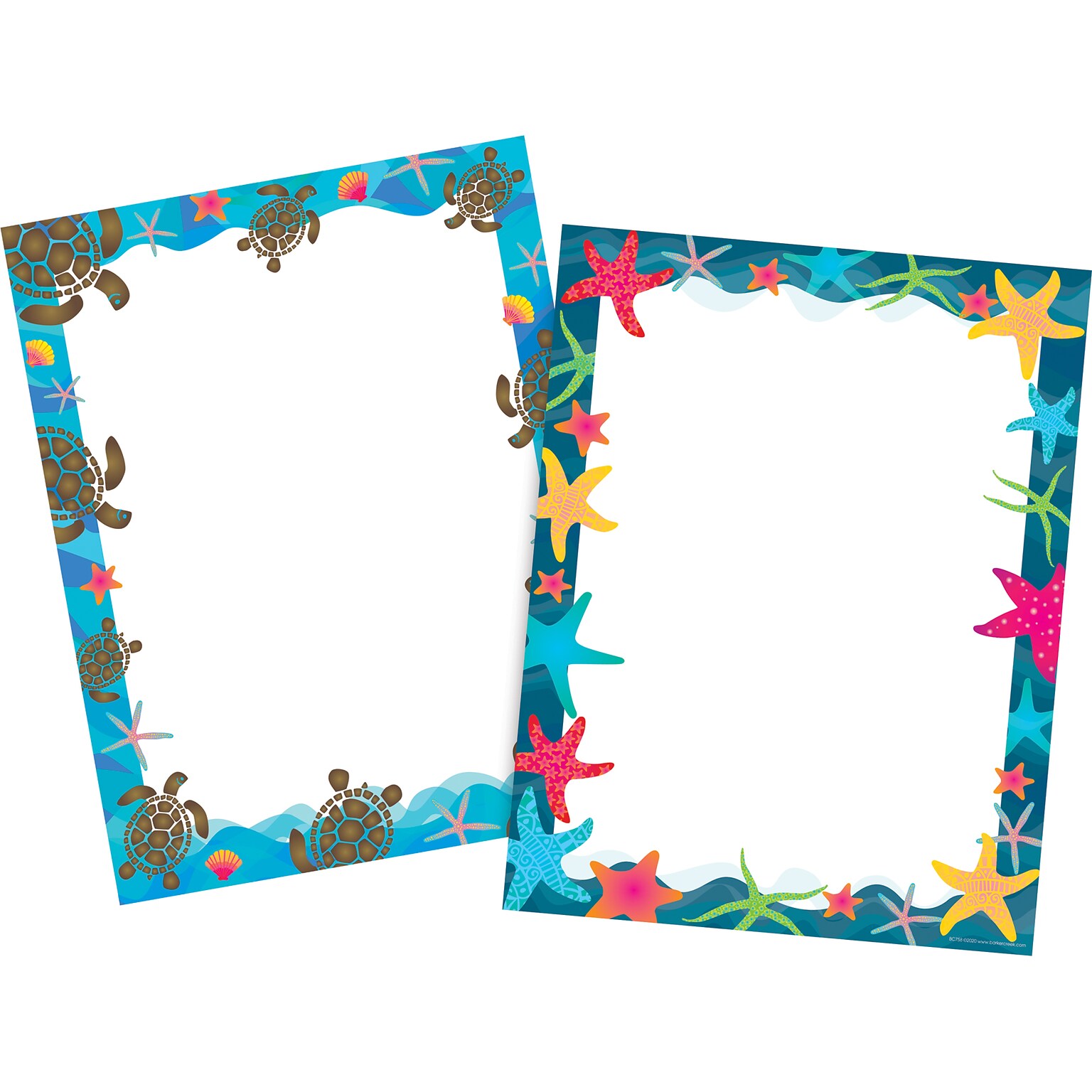 Barker Creek Kai Ola Computer Paper, 8.5 x 11, 60 lbs., Multicolored, 100 Sheets/Pack (BC4013)