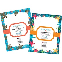 Barker Creek Kai Ola 8.5 x 11 Computer Paper Pack (two designs), 100 Sheets/Set (BC4013)