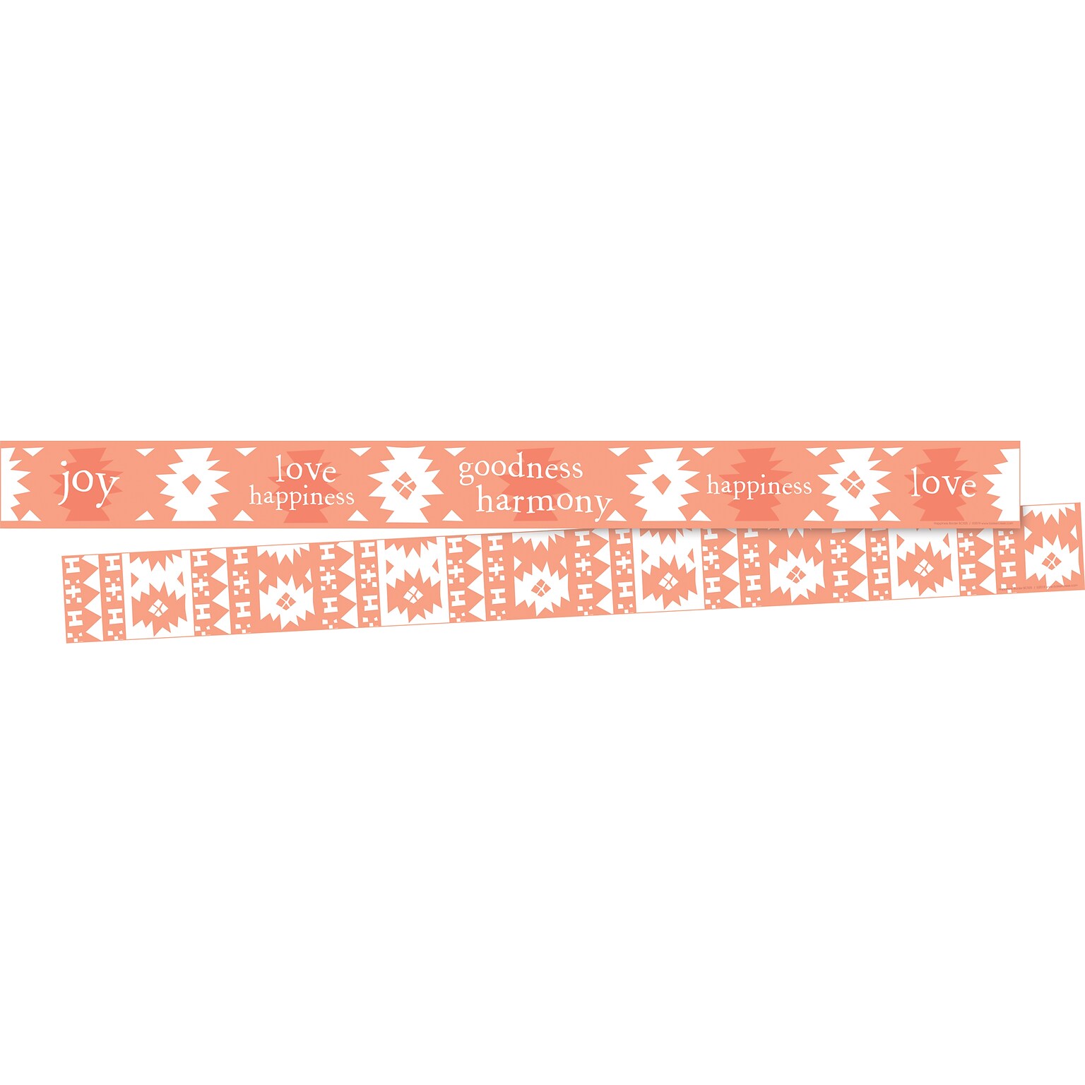 Barker Creek Double-Sided Border, 35 x 3, Happiness, 24/Pack (BC4004)