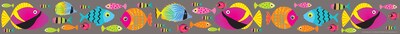 Barker Creek Kai Ola Tropical Fish 35 x 3 Double-sided Border, 12/Pack (BC918)