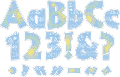 Barker Creek 4" Letter Pop-Out 2-Pack, Thoughtfulness, 510 Characters/Set (BC3755)