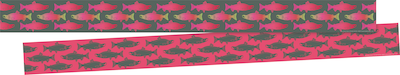 Barker Creek Salmon 35 x 3 Double-Sided Border, 24/Pack (BC4016)