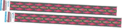 Barker Creek Double-Sided Border, 35 x 3, Sea & Sky Salmon, 24/Pack (BC4016)
