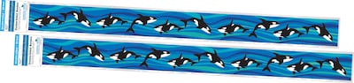 Barker Creek Whales 35 x 3 Double-Sided Border, 24/Pack (BC4008)