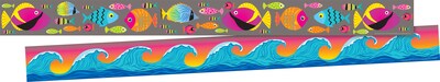 Barker Creek Double-Sided Border Set, 35" x 3", Kai Ola, 2 designs, 24/Set (BC4011)