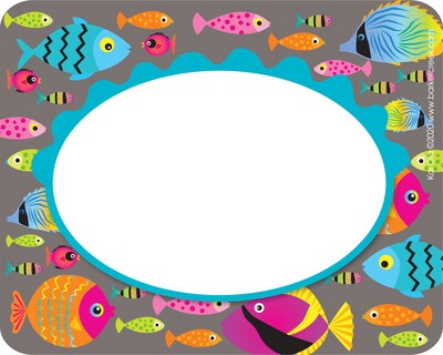 Barker Creek Self-adhesive Kai Ola School Name Tags, 2.75 x 3.5, 45/Pack (BC1535)