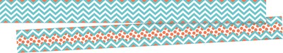 Barker Creek Chevron 35" x 3" Double-Sided Trim Set (6 designs), 72/Set (BC4000)