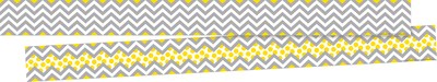 Barker Creek Double-Sided Border Set, 35" x 3", Chevron, 6 designs, 72/Set (BC4000)